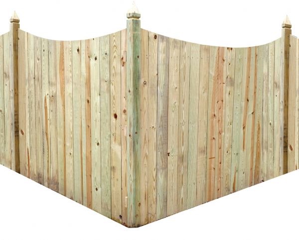 Scalloped Fence Installation in Summerville