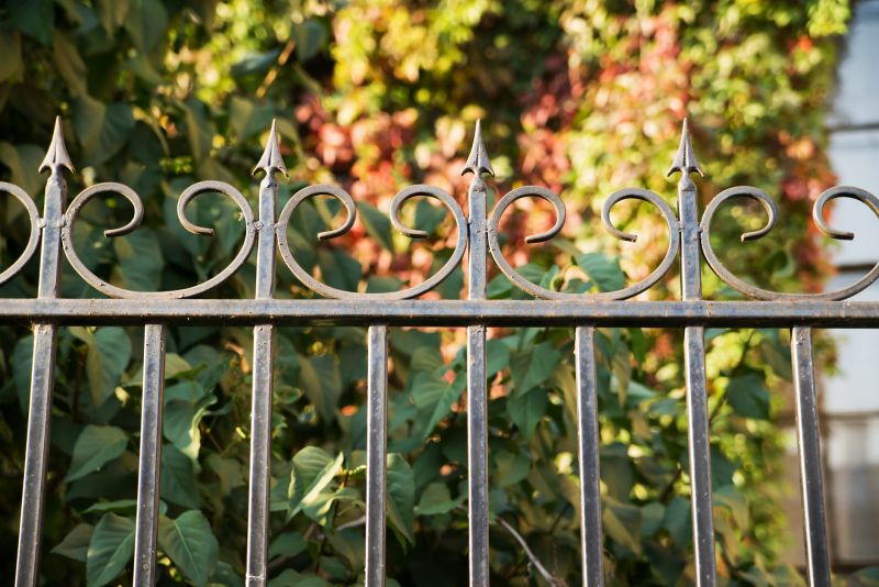 Metal Fence with Ornamental Details
