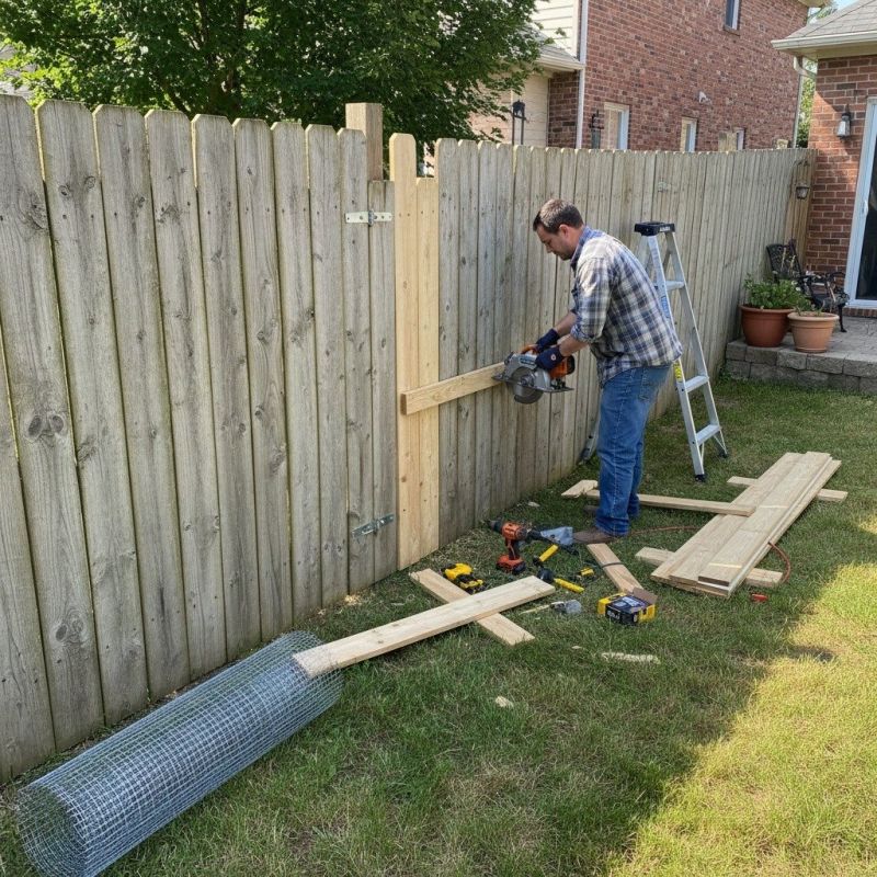 Privacy Fence Gate Repair